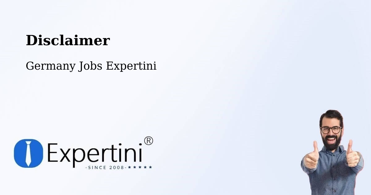 Disclaimer – Bayreuth - Germany Jobs Expertini